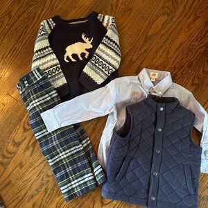 Janie and Jack boys winter bundle